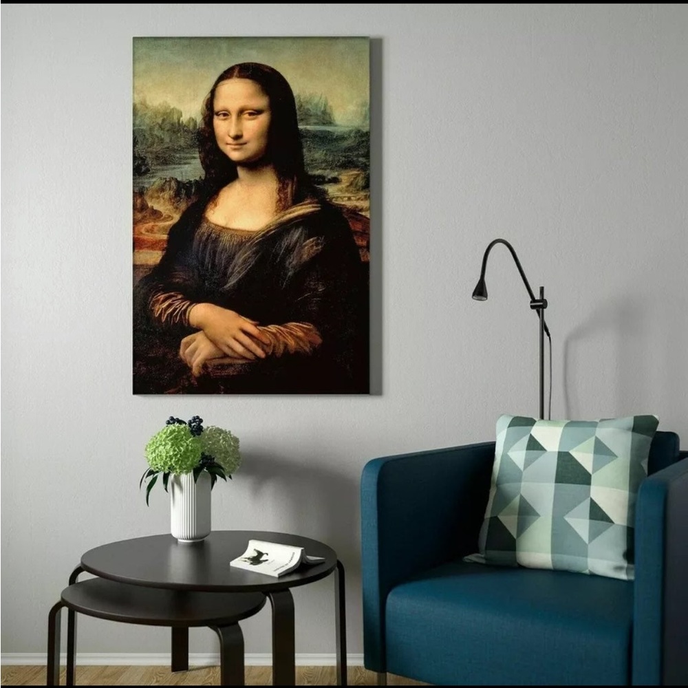 IKEA BJÖRKSTA Picture, (The Gioconda) Mona Lisa 30¾×46½" NEW (PICTURE ONLY)